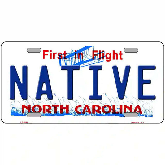 Native North Carolina Metal Sign
