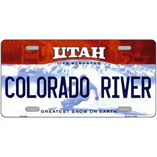 Colorado River Utah Metal Sign