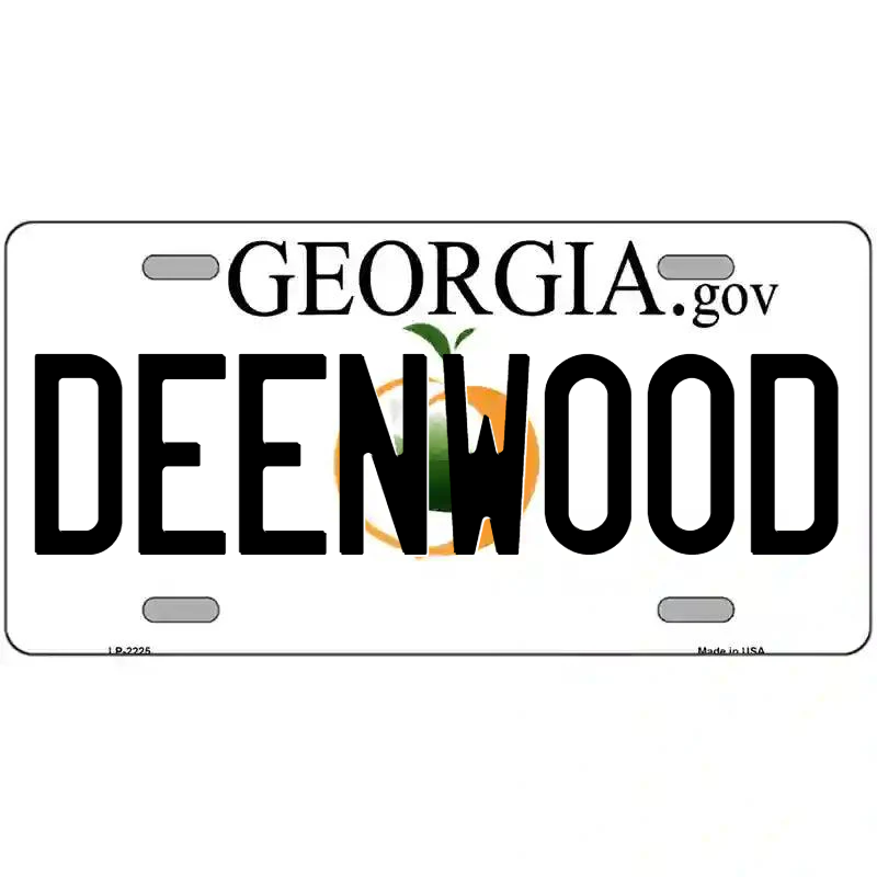 Deenwood Georgia Metal Sign