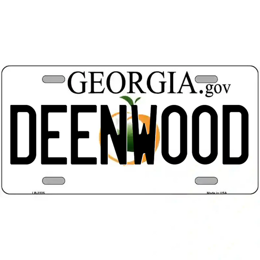 Deenwood Georgia Metal Sign
