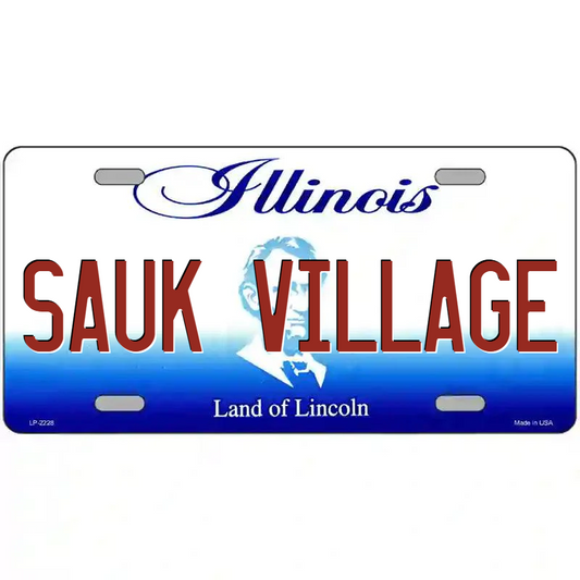 Sauk Village Illinois Metal Sign