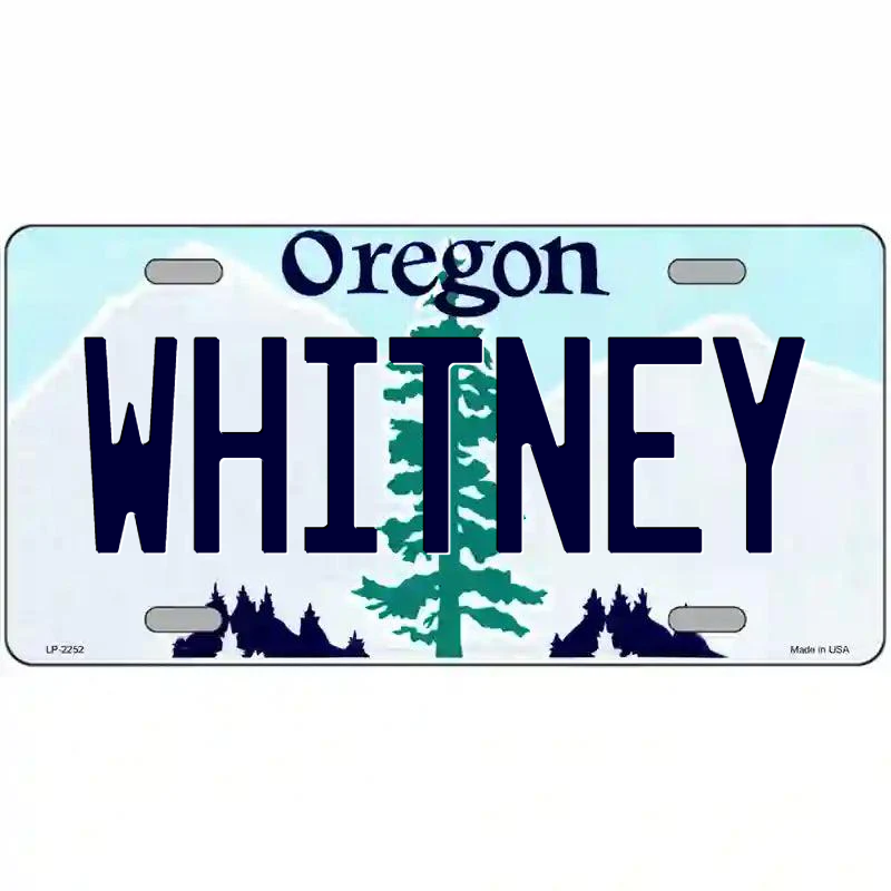 Whitney Oregon Metal Sign