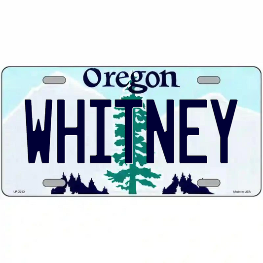 Whitney Oregon Metal Sign