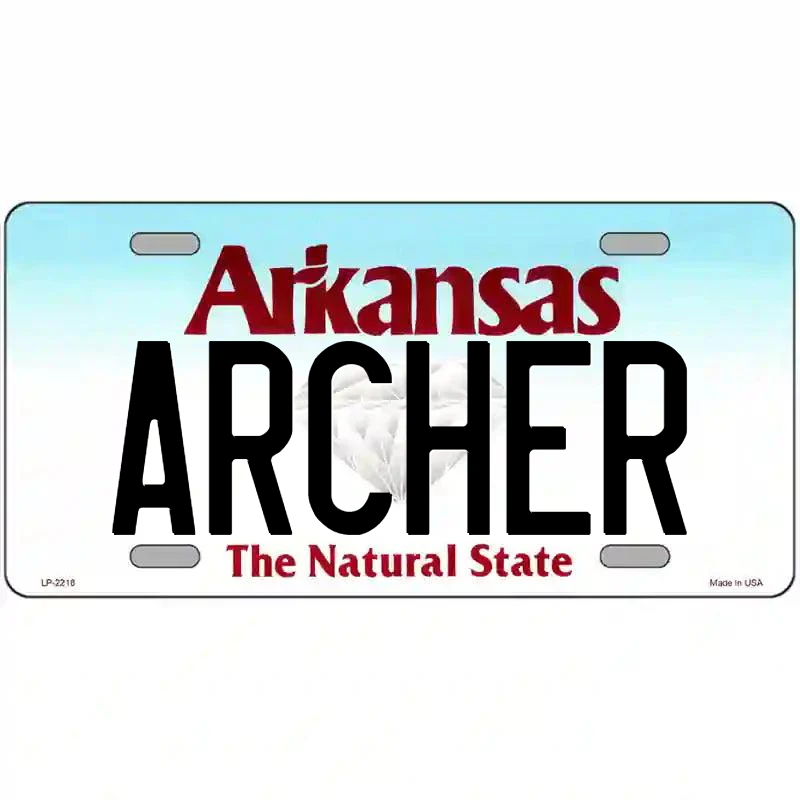 Archer Arkansas Metal Sign