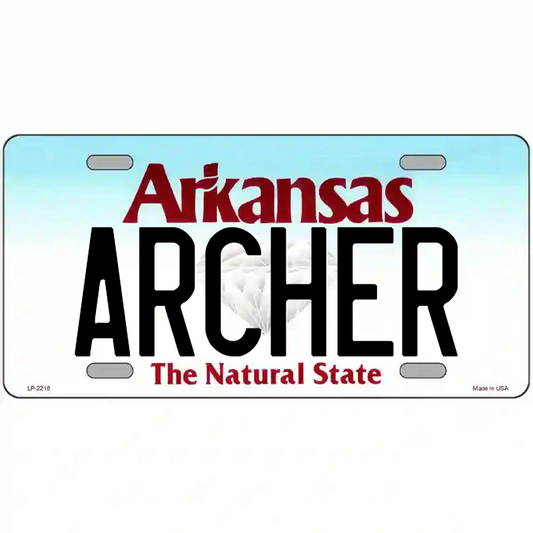 Archer Arkansas Metal Sign
