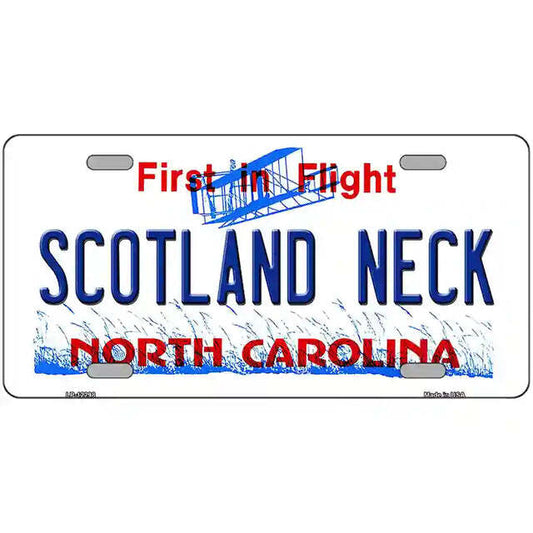 Scotland Neck North Carolina Metal Sign