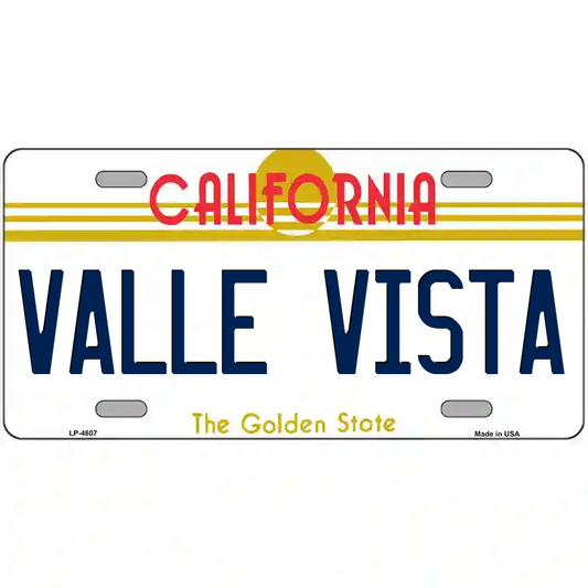 Valle Vista California Metal Sign