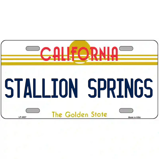Stallion Springs California Metal Sign