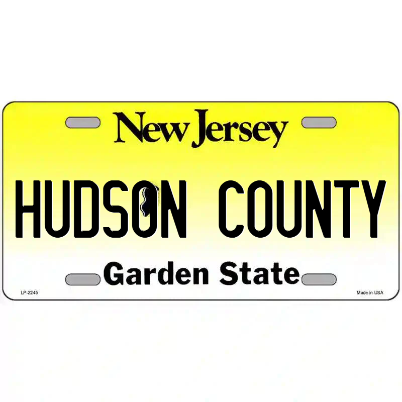 Hudson County New Jersey Metal Sign