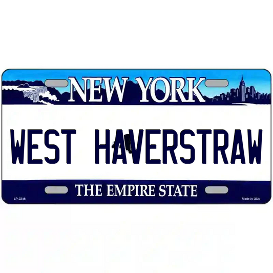 West Haverstraw New York Blue Metal Sign