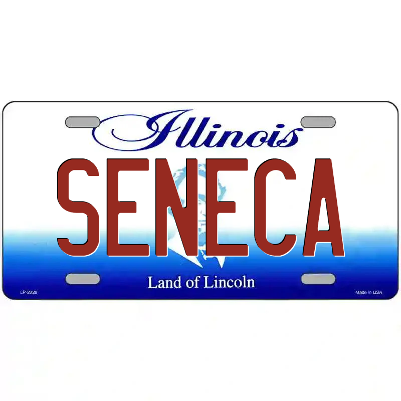 Seneca Illinois Metal Sign
