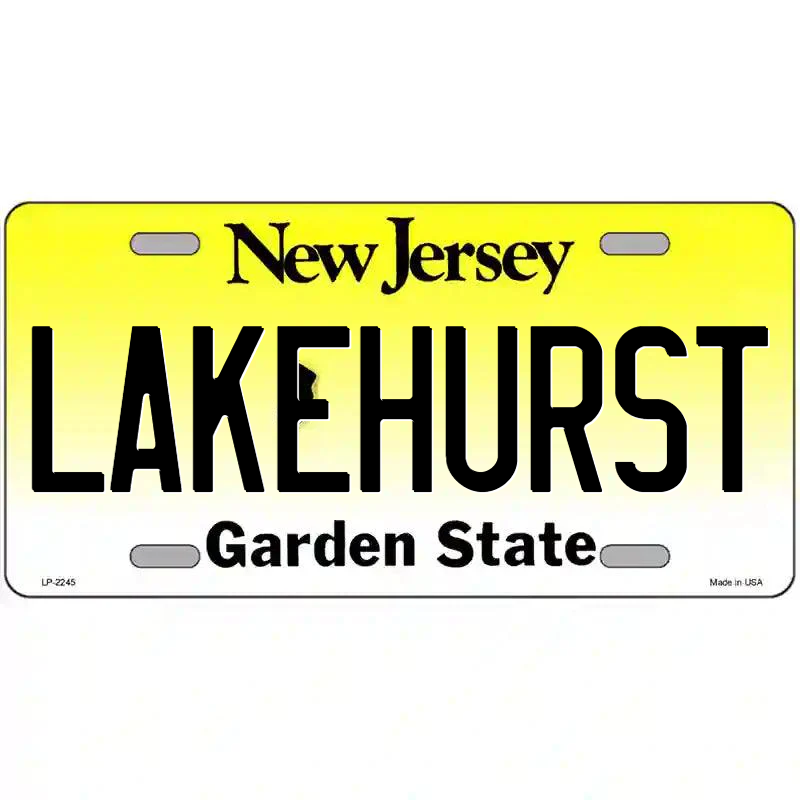 Lakehurst New Jersey Metal Sign