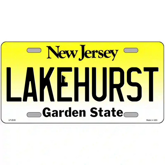 Lakehurst New Jersey Metal Sign