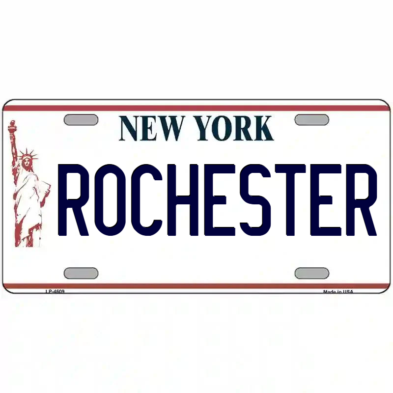 Rochester New York Statue of Liberty Metal Sign
