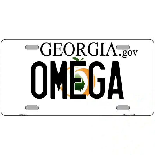 Omega Georgia Metal Sign