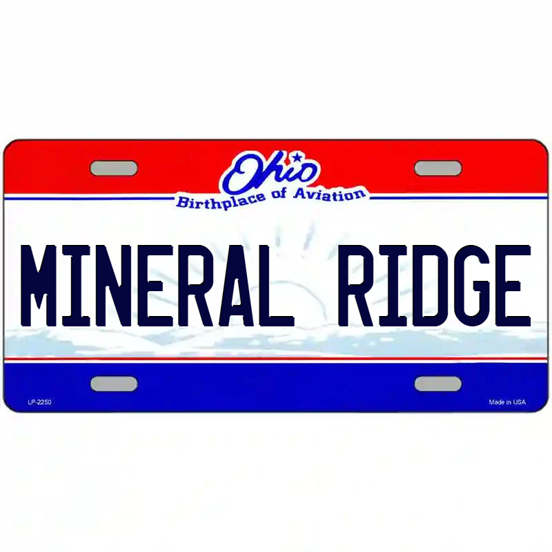 Mineral Ridge Ohio Metal Sign