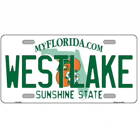 Westlake Florida Metal Sign