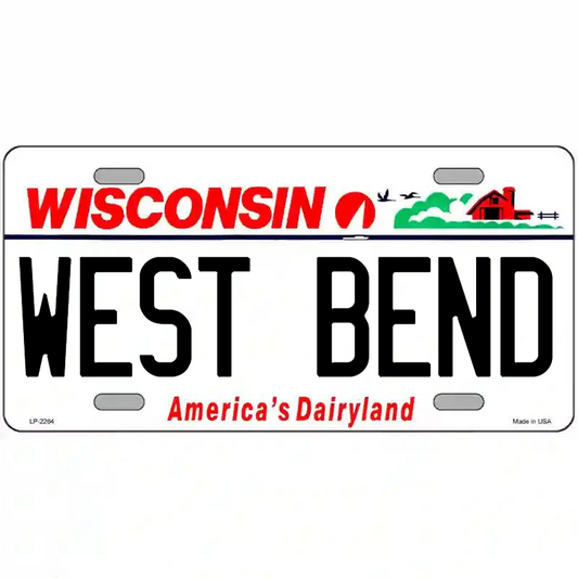 West Bend Wisconsin Metal Sign