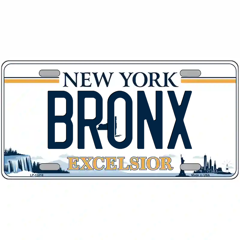 Bronx New York Excelsior Metal Sign
