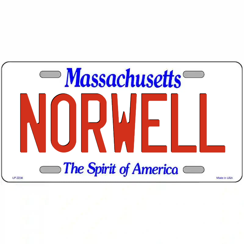 Norwell Massachusetts Metal Sign