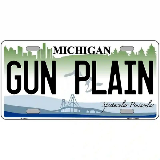 Gun Plain Michigan Metal Sign