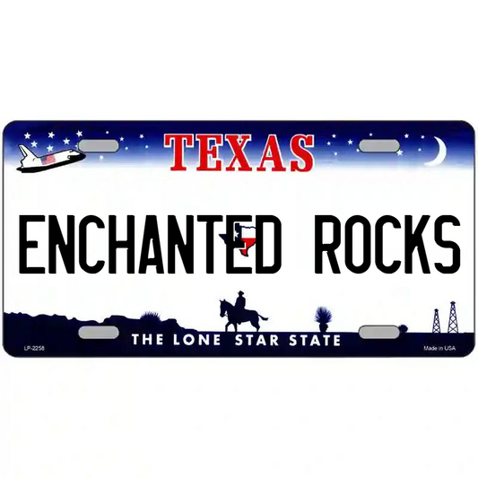 Enchanted Rocks Texas Metal Sign