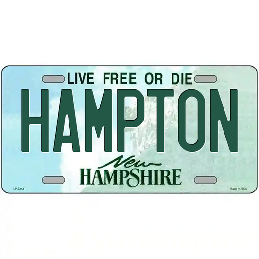 Hampton New Hampshire Metal Sign