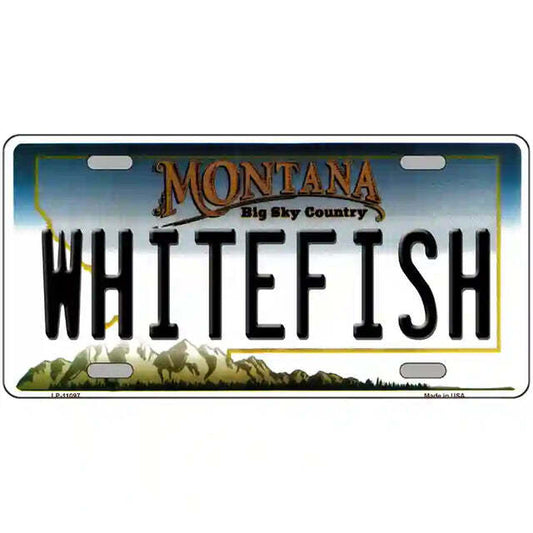 Whitefish Montana Metal Sign