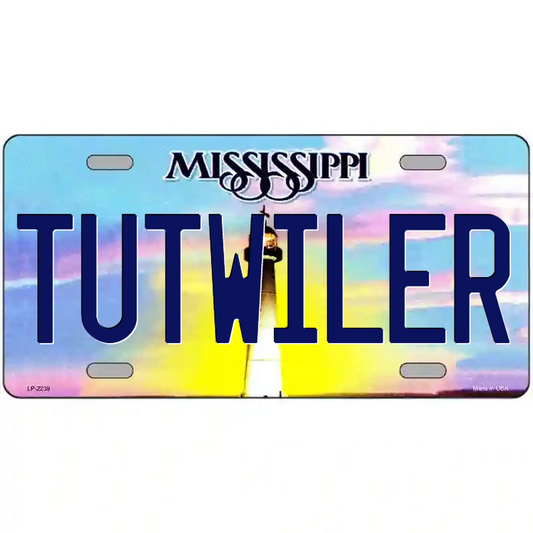 Tutwiler Mississippi Metal Sign