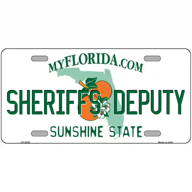 Sheriff's Deputy Florida Metal Sign