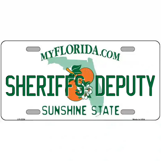 Sheriff's Deputy Florida Metal Sign
