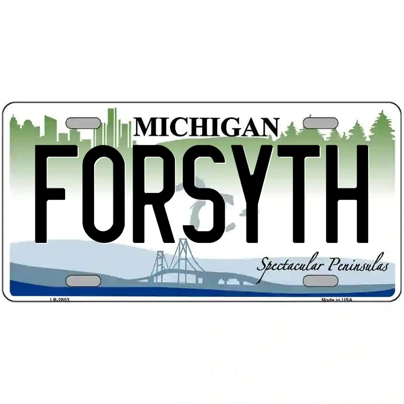 Forsyth Michigan Metal Sign