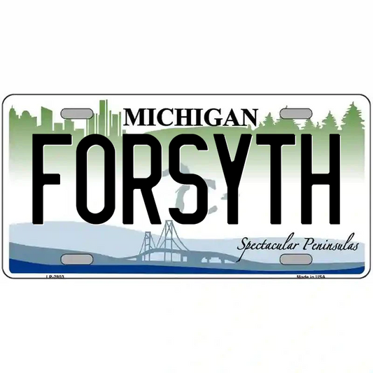 Forsyth Michigan Metal Sign