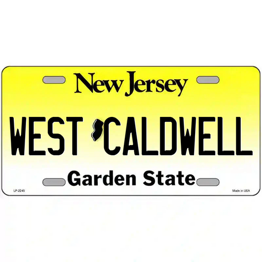 West Caldwell New Jersey Metal Sign