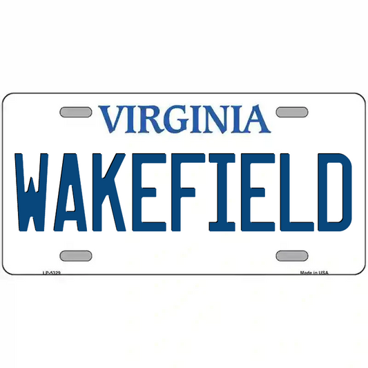 Wakefield Virginia Metal Sign