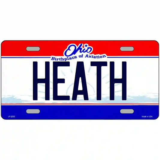 Heath Ohio Metal Sign