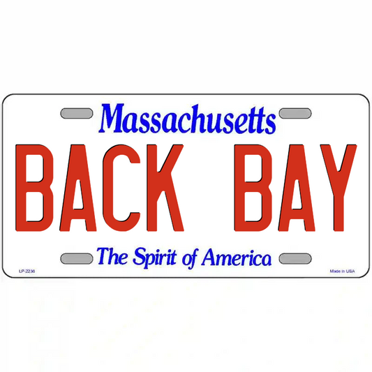 Back Bay Massachusetts Metal Sign