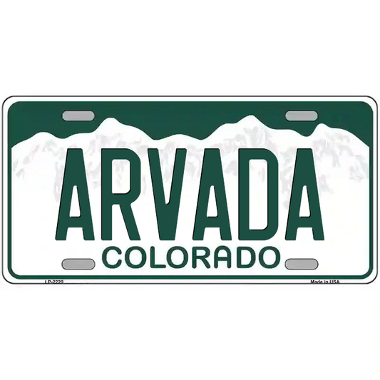 Arvada Colorado Metal Sign