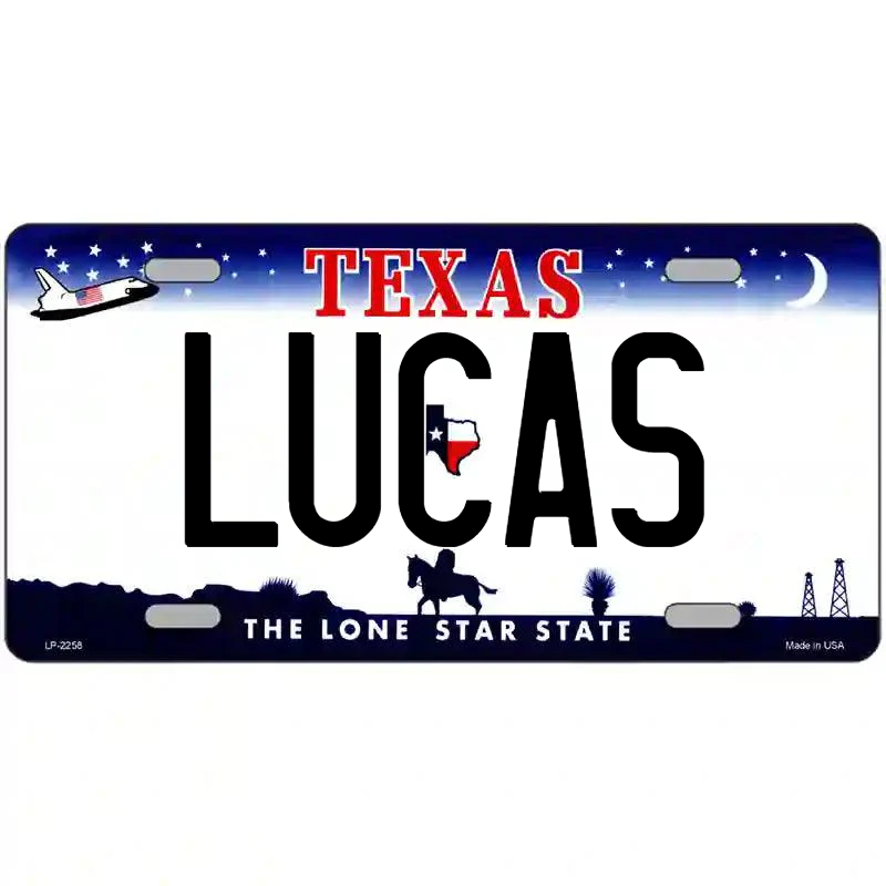 Lucas Texas Metal Sign