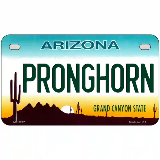 Pronghorn Arizona Motorcycle/Golf Cart Metal Sign
