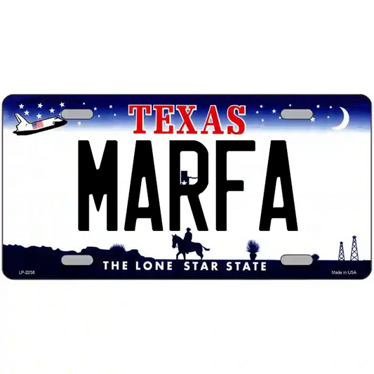 Marfa Texas Metal Sign