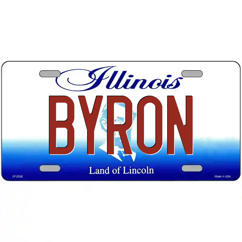 Byron Illinois Metal Sign