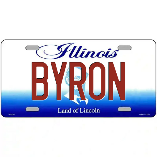 Byron Illinois Metal Sign