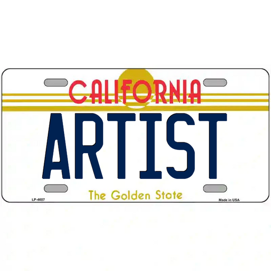 Artist California Metal Sign