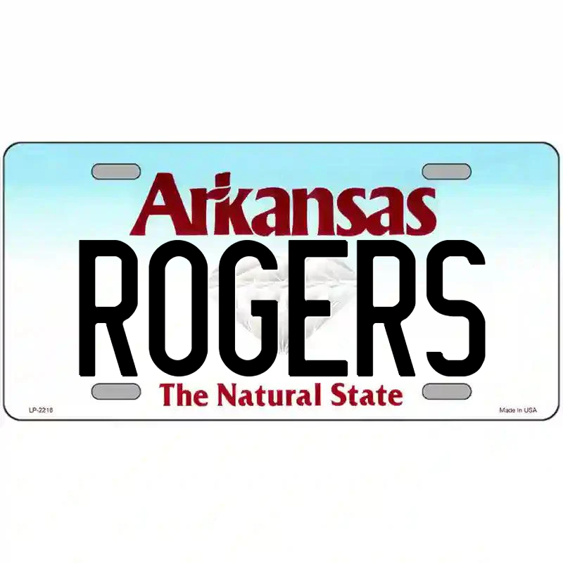 Rogers Arkansas Metal Sign