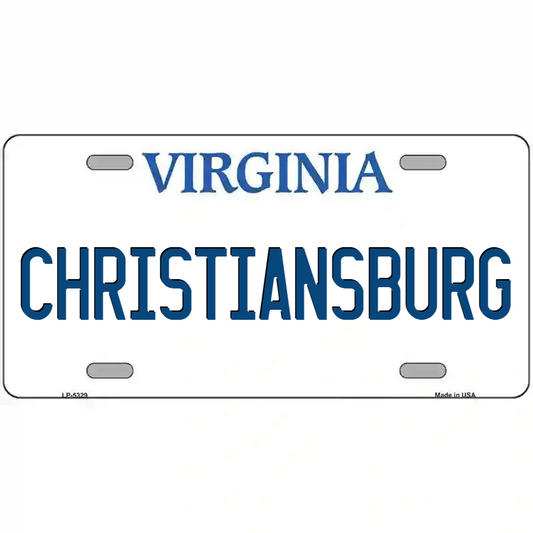 Christiansburg Virginia Metal Sign