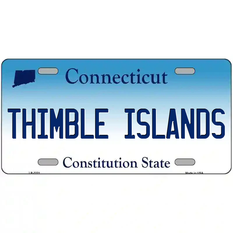 Thimble Islands Connecticut Metal Sign