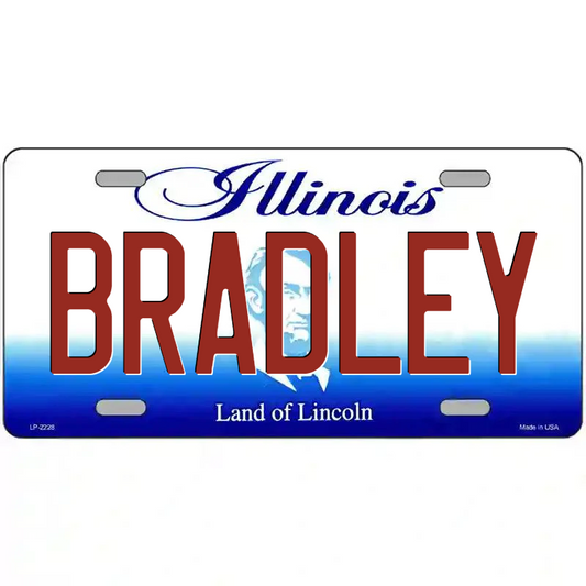 Bradley Illinois Metal Sign