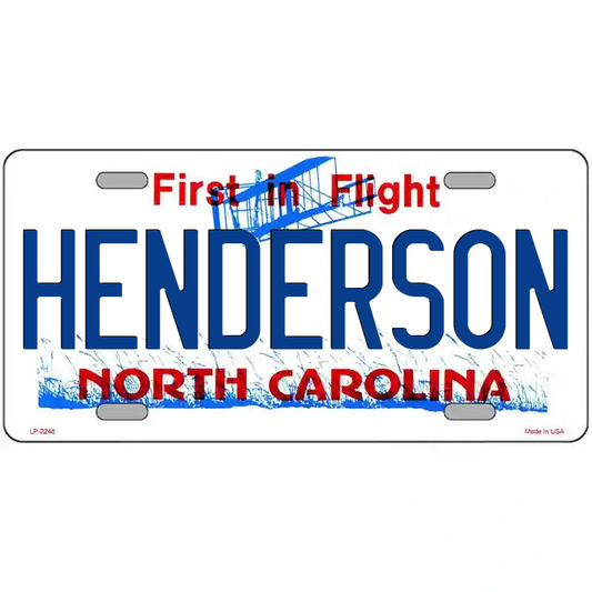 Henderson North Carolina Metal Sign
