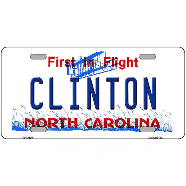 Clinton North Carolina Metal Sign